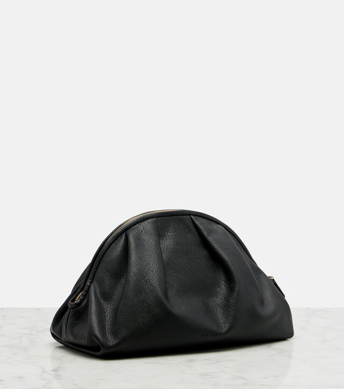 The Row Charlotte Small leather clutch