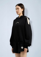 Palm Angels Curved Logo Loose Crop Hoodie