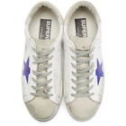 Golden Goose White Hand-Painted Skate Superstar Sneakers