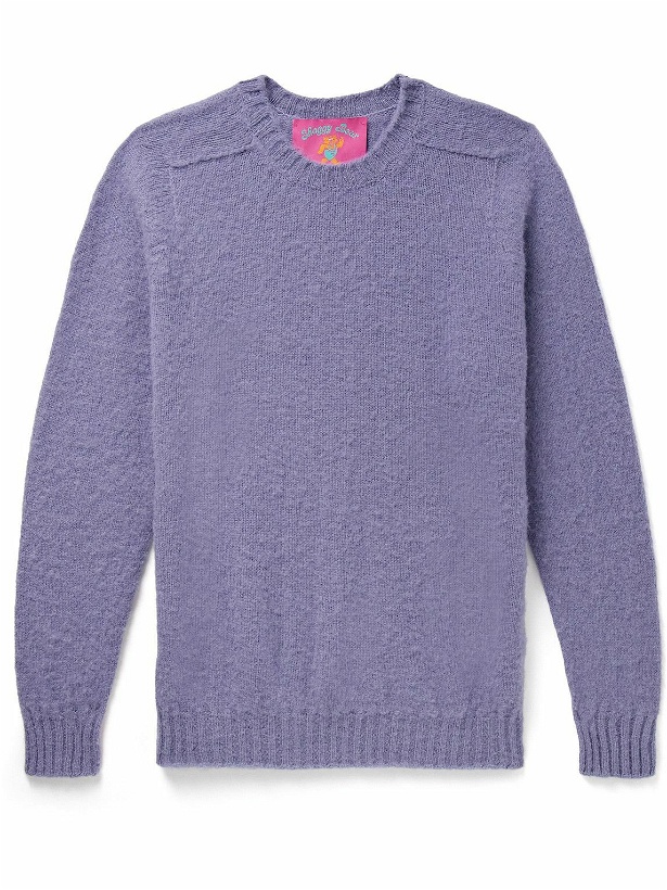 Photo: Howlin' - Shaggy Bear Brushed-Wool Sweater - Purple