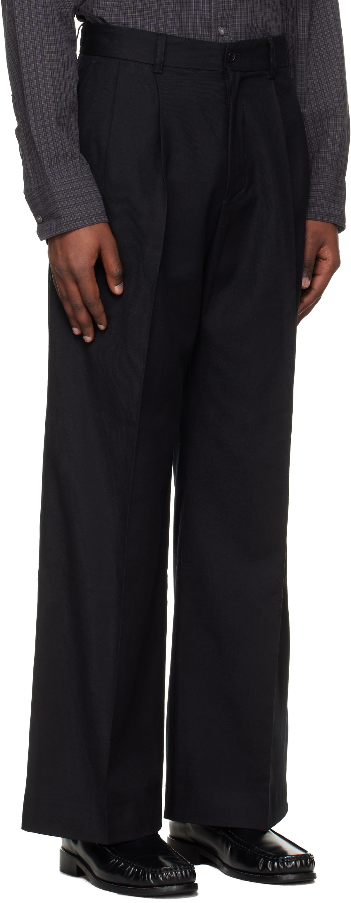 HOPE Black Loose-Fit Trousers