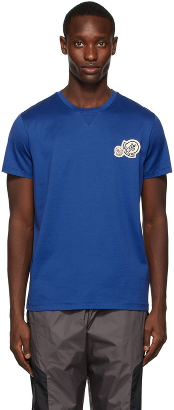 Photo: Moncler Blue Logo T-Shirt