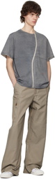 Eckhaus Latta Gray Lapped T-shirt
