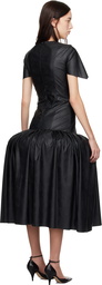 Nicklas Skovgaard Black Georgina Faux-Leather Midi Dress