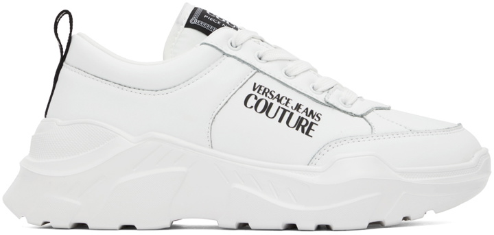 Photo: Versace Jeans Couture White Speedtrack Sneakers