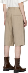 Karmuel Young Beige Cuboid Shorts