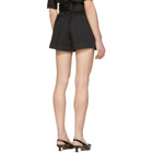 Marc Jacobs Black High-Rise Pleated Shorts
