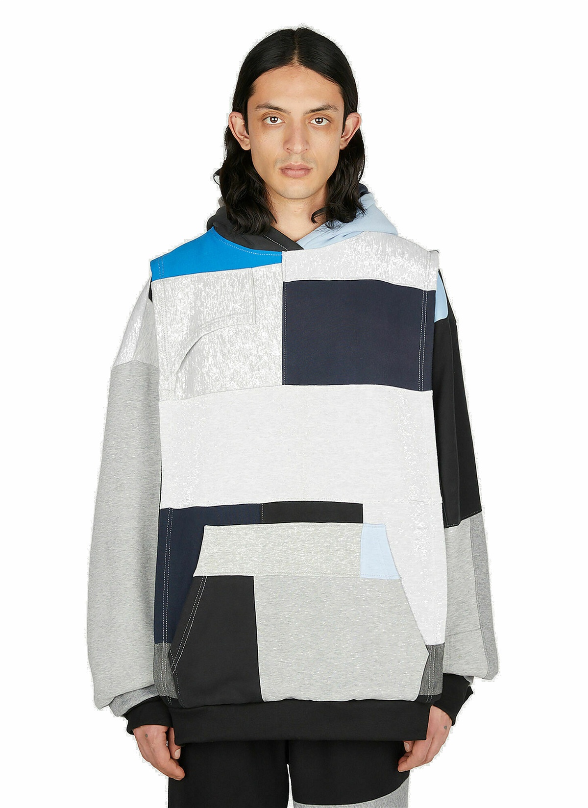 Photo: (Di)vision - (Di)Construct Hooded Sweatshirt in Grey