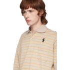 Marni Beige Jersey Striped Polo