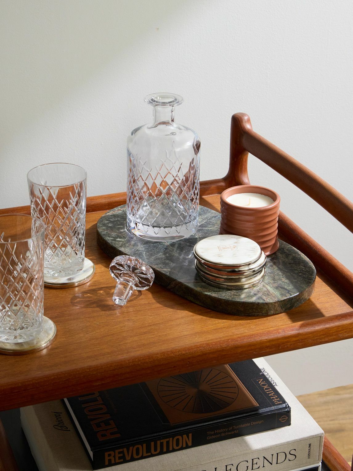 Brunello Cucinelli - Set of Six Horn and Silver-Tone Coasters