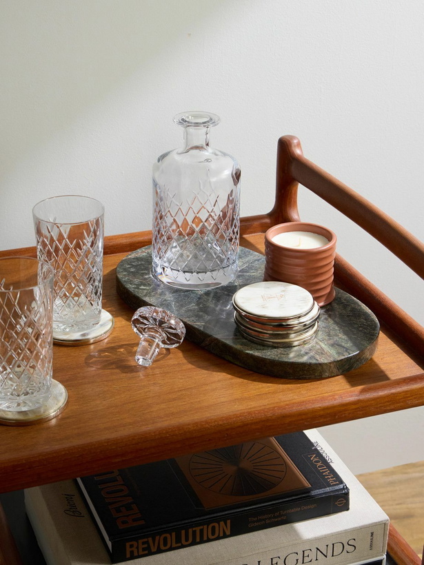 Photo: Brunello Cucinelli - Set of Six Horn and Silver-Tone Coasters