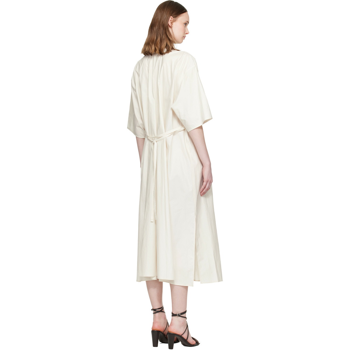 LEMAIRE White Reversible Tube Midi Dress