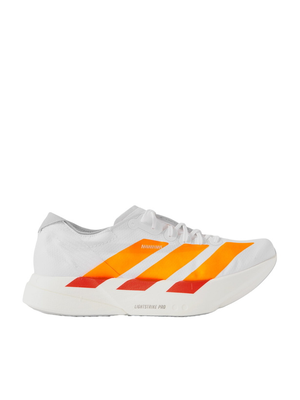 Photo: ADIDAS RUNNING - Adizero Adios Pro 4 Rubber-Trimmed Ripstop Running Sneakers - White
