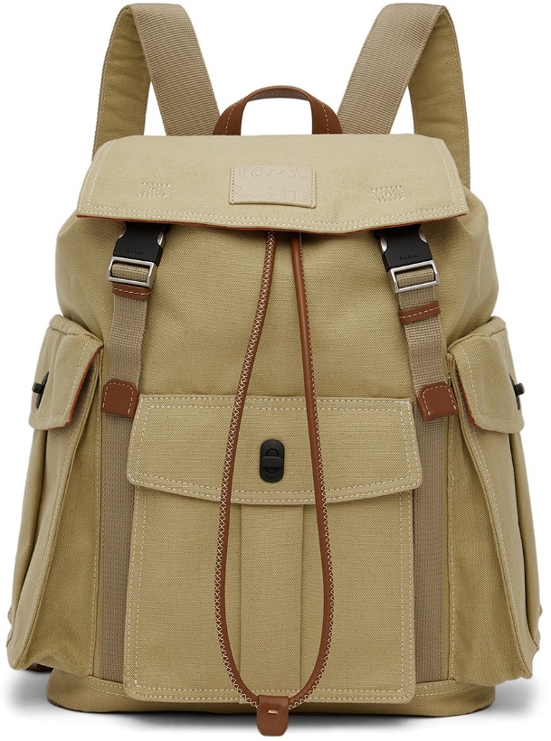 Photo: Paul Smith Beige Canvas Backpack