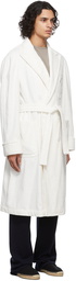 Ralph Lauren Purple Label SSENSE Exclusive White Terrycloth Robe