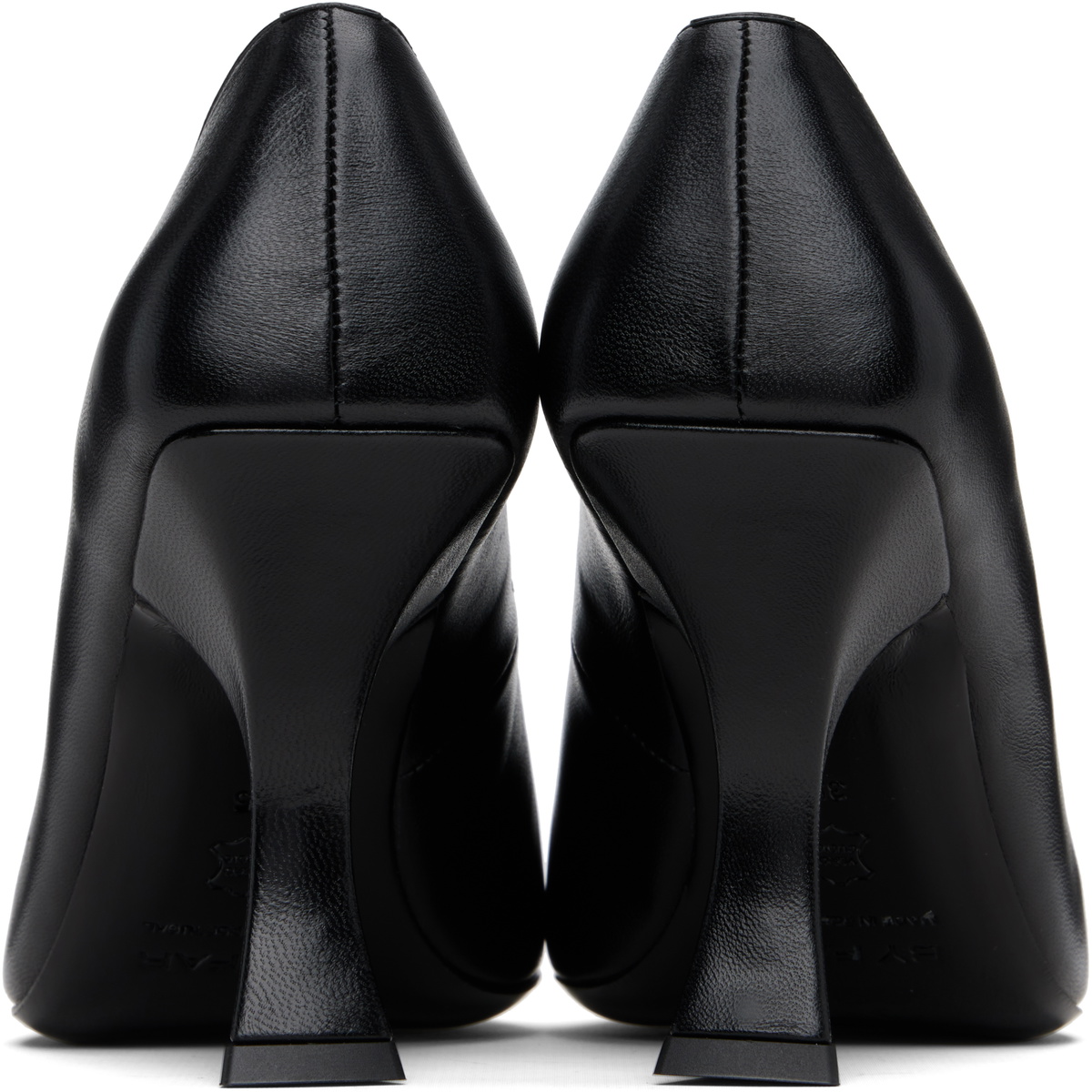 BY FAR Black Viva Heels