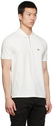 C.P. Company White Logo Polo