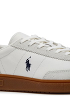 Polo Ralph Lauren Bedford Panelled Leather Sneakers White