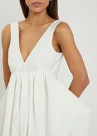Rohe Sculpted Cotton-blend Poplin Maxi Dress White
