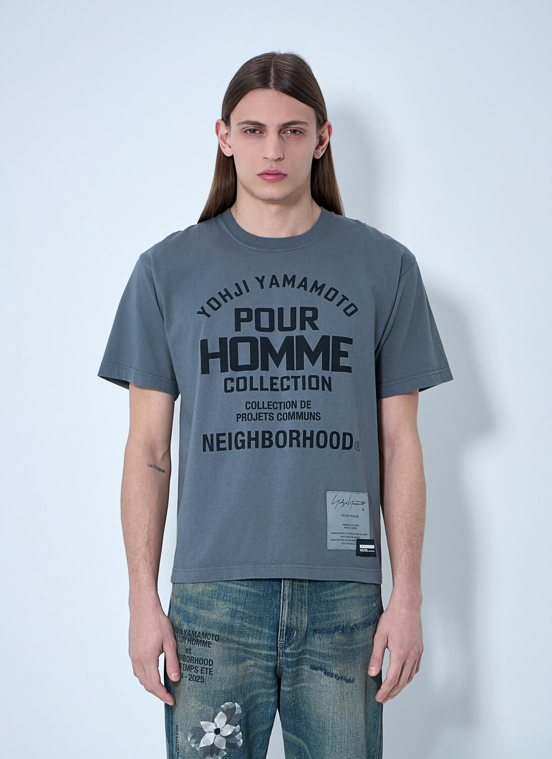 Yohji Yamamoto Logo Motif T-Shirt