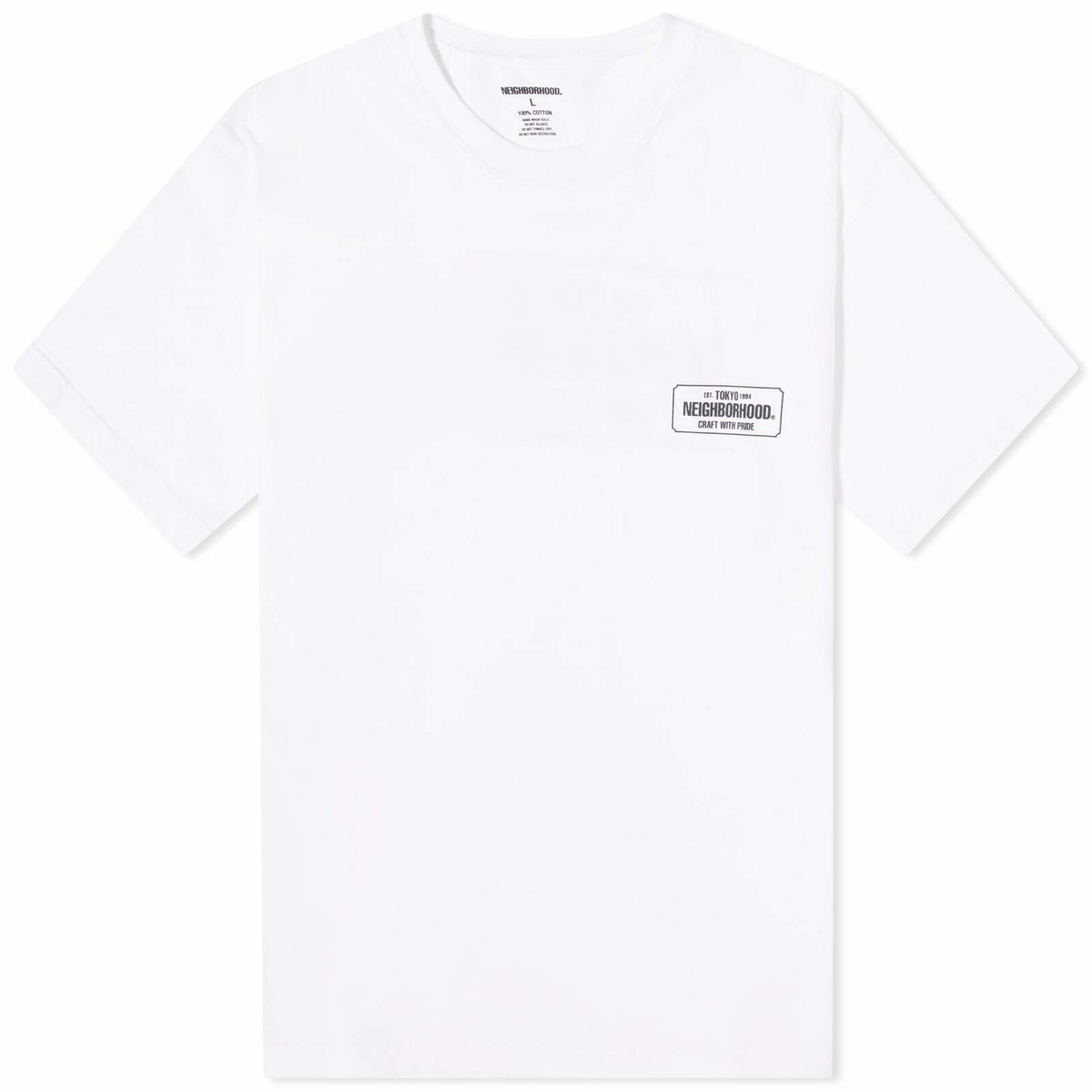 Neighborhood Men's NH-1 T-Shirt in White Neighborhood