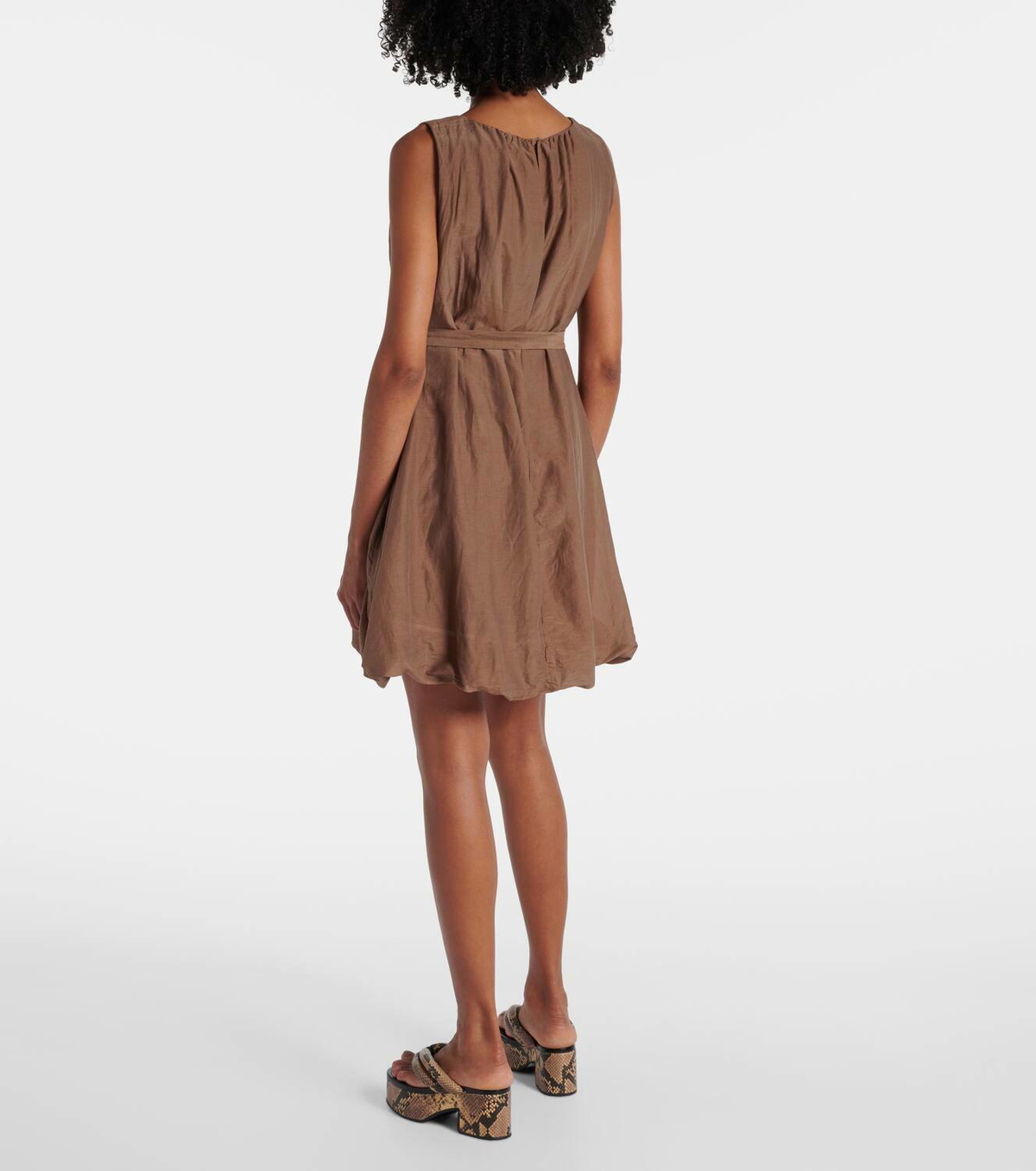 Velvet Margot cotton and silk voile minidress