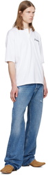 Dsquared2 White 'Dsquared2 Signature' Tennis Fit Polo