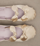 Chloé Penny bow-detail satin ballet flats