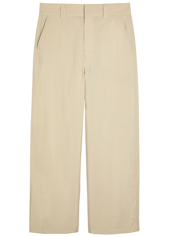 Photo: Lemaire Wide-leg Silk-blend Trousers Off White