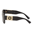 Versace Black Medusa Stud Aviator Sunglasses