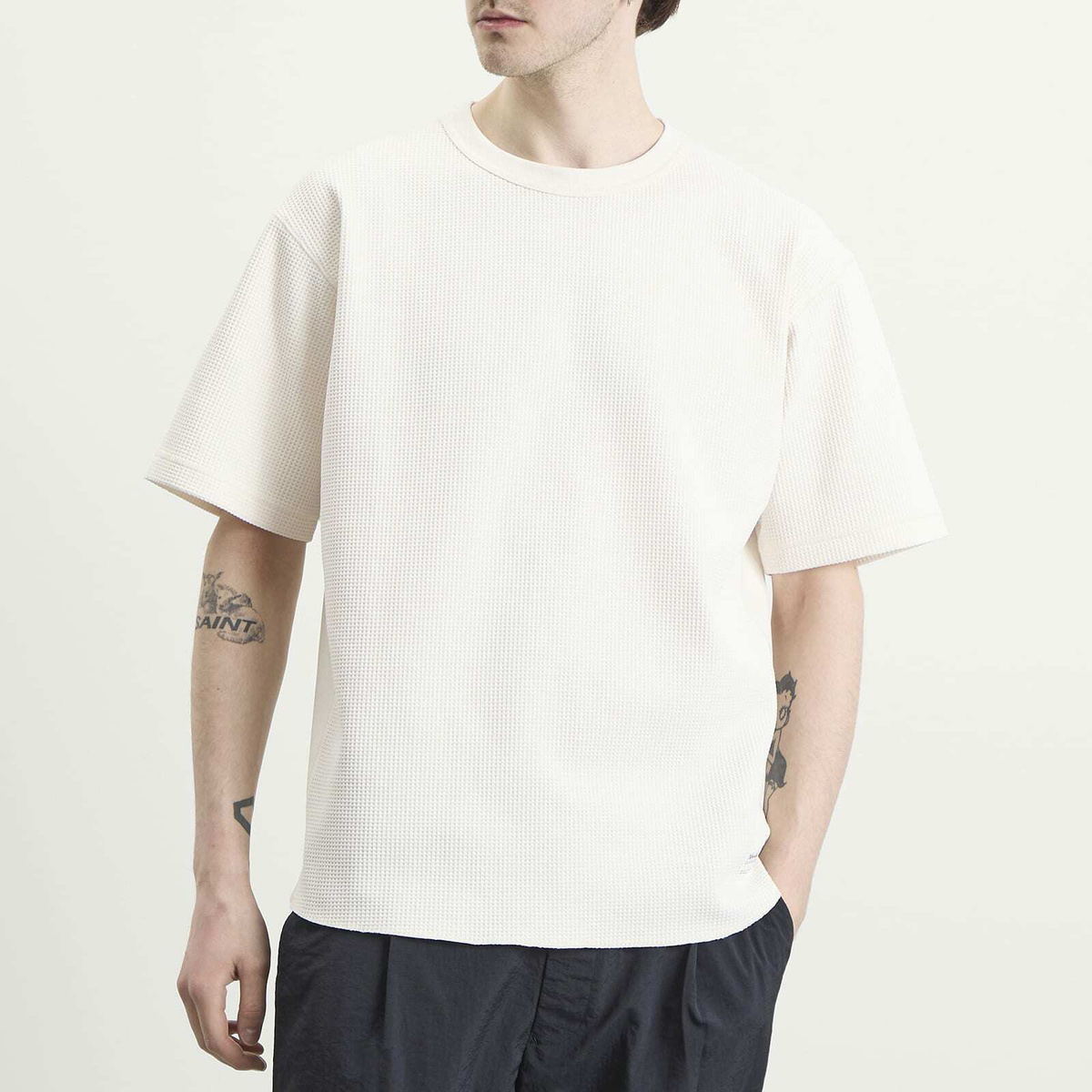 NANGA Men's Airflex® Waffle T-Shirt in White