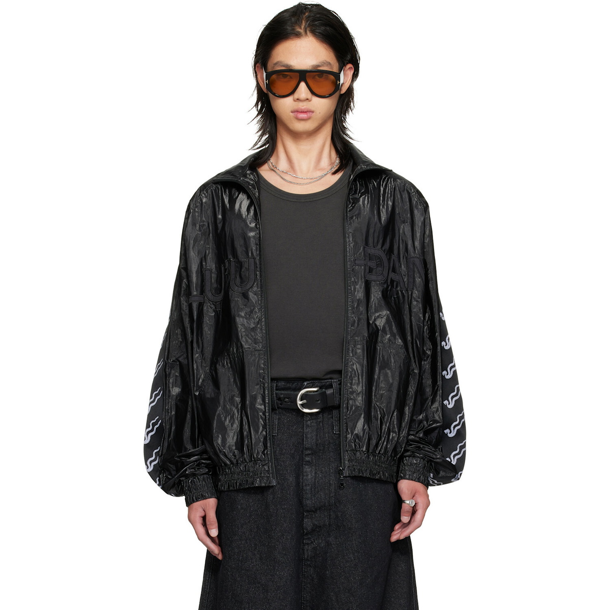 LU'U DAN Black LD Windbreaker Jacket