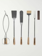 Lorenzi Milano - BBQ Set With Full-Grain Leather Case