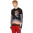 Kenzo Black Spaced Out Crewneck Sweater