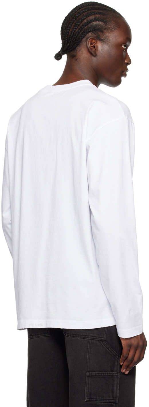 We11done White Monster Long Sleeve T-Shirt We11done