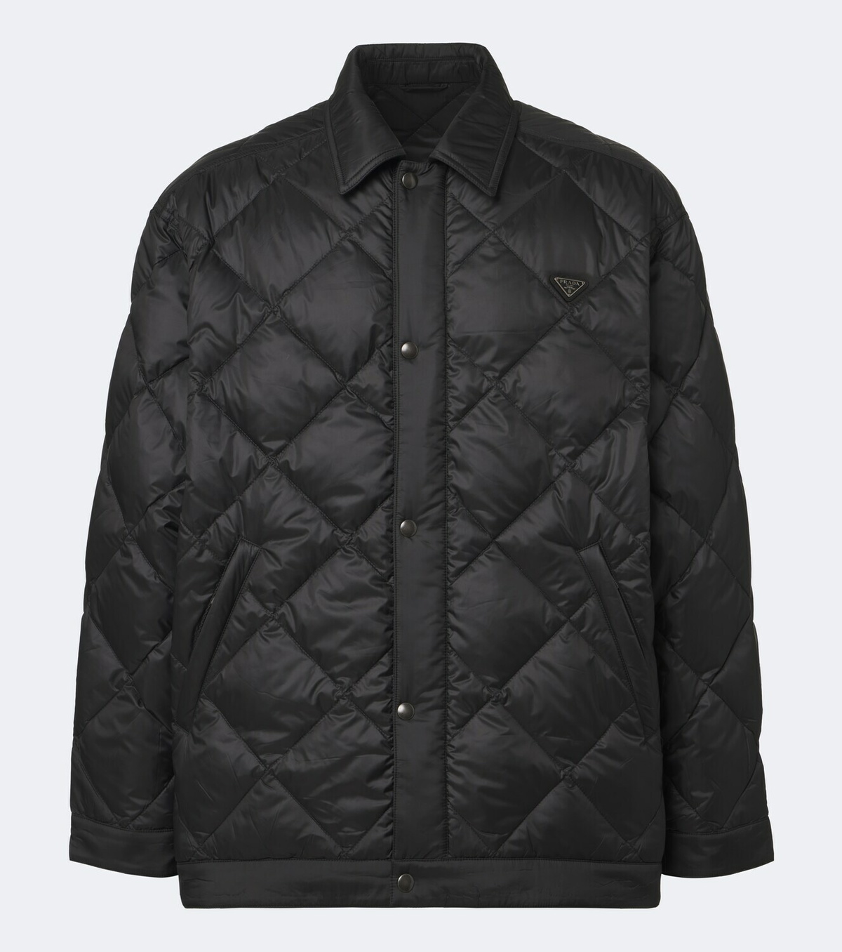 Prada Logo quilted down jacket