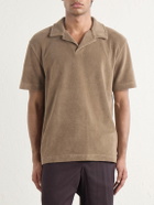 Orlebar Brown - Cotton-Terry Polo-Shirt - Brown
