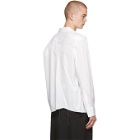 Sulvam White Open Collar Shirt