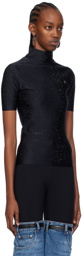 Coperni Black Crystal-Embellished T-Shirt