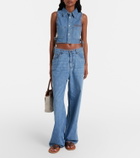 Miu Miu Chambray crop top