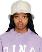 ANINE BING Off-White & Purple Cami Bucket Hat