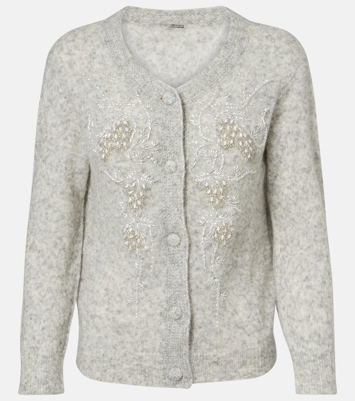 Jacques Wei Beaded alpaca and wool-blend cardigan