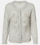 Jacques Wei Beaded alpaca and wool-blend cardigan