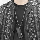 Ambush Men's Leather Light Case Necklace in Silver