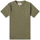 Nigel Cabourn Men's Military Pocket T-Shirt in Usmc Green