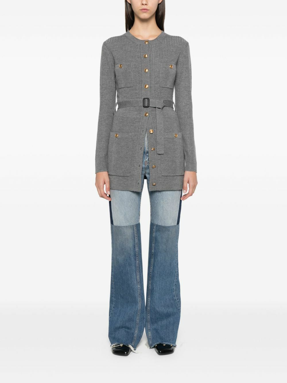 Chloé Patchwork Flared Jeans Chloe