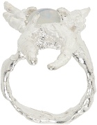 Harlot Hands SSENSE Exclusive Silver Ghost Ring