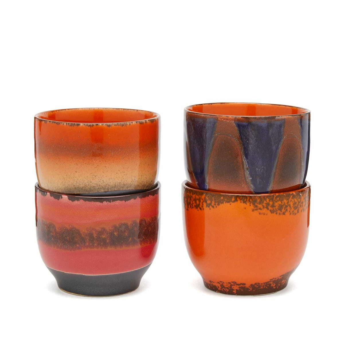 HKliving Coffee Cups - Set of 4 in Java 