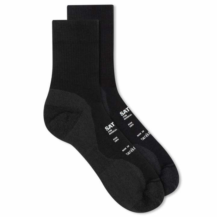 Photo: Satisfy Men's Merino Nylon Tube Socks in Black