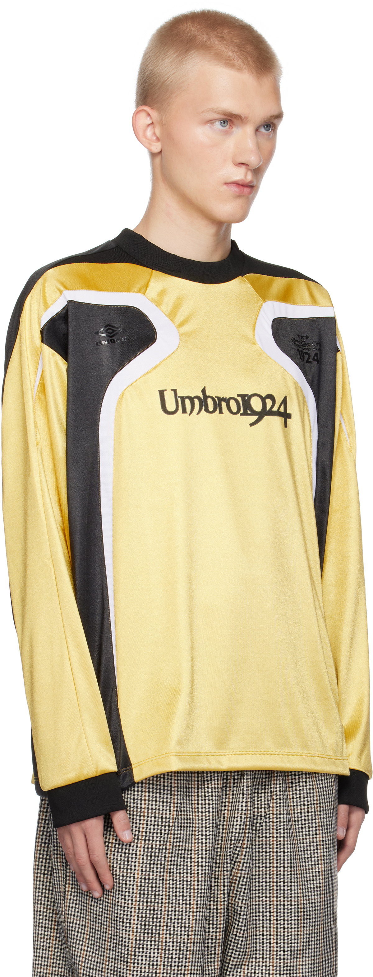 UMBRO■ X Slam Jam] 2004 Long Sleeve T-shirt ■送料込 Umbro Gold & Black Slam Jam Edition 2004 Longsleeve Jersey T